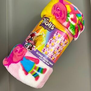 Trolls Super Plush Throw